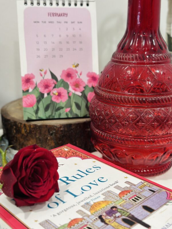 Books and Roses for February - Picture by Lata Tokhi